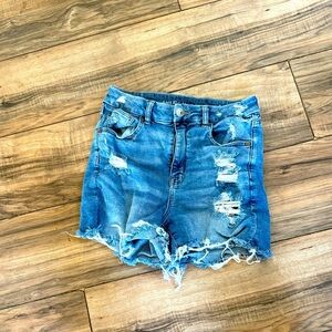 American Eagle Outfitters Blue Distressed Women's Shorts! EUC